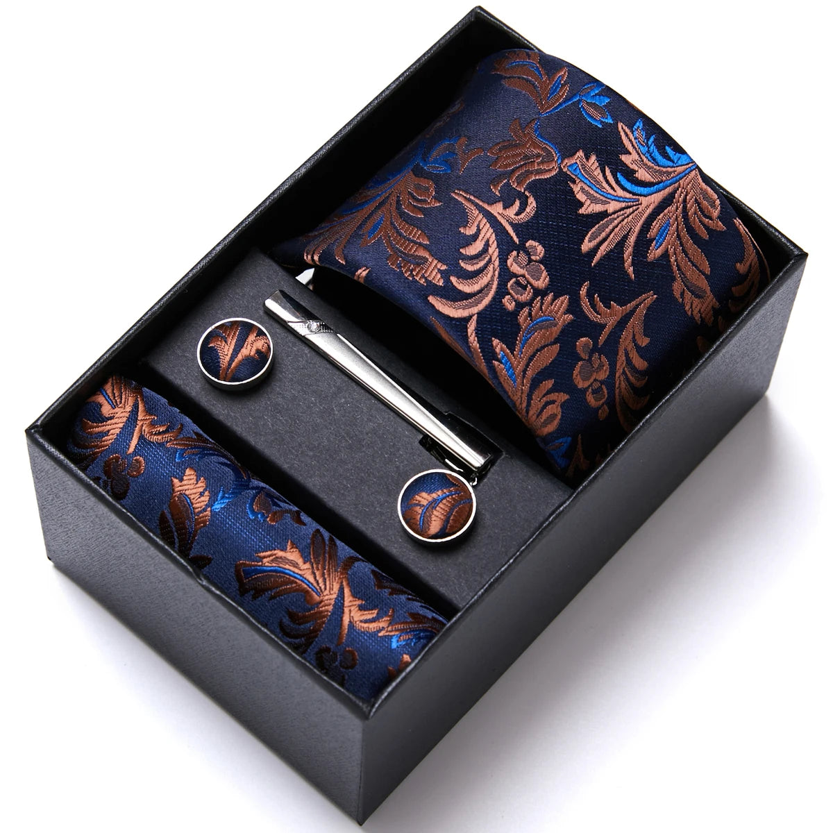 Jacquard Fashion Brand Handkerchief Cufflink & Necktie