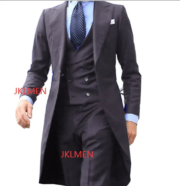 Long Tail Coat 3 Piece Suit