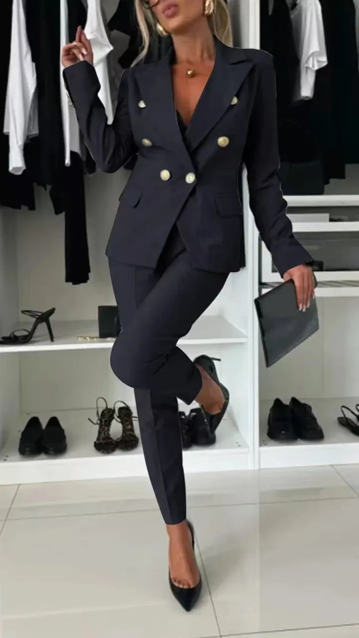 Elegant 2 Piece Pants Suit Set