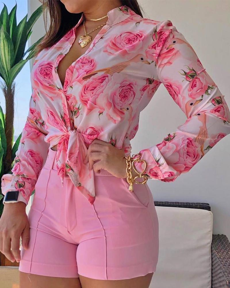 New printed shirt in autumn and winter