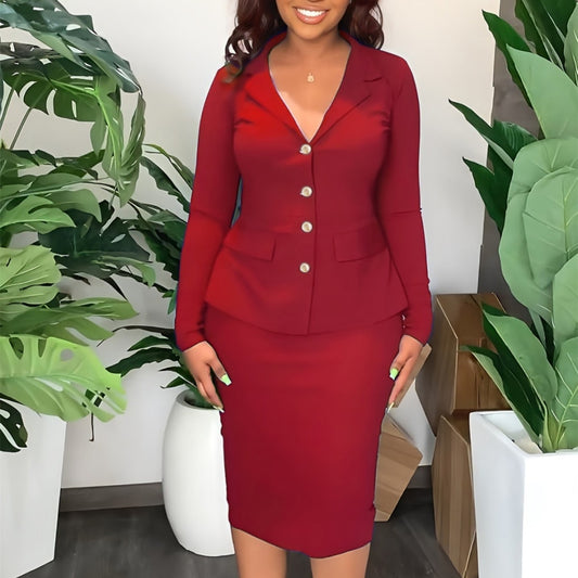 Two-piece  Skirt Suit Set