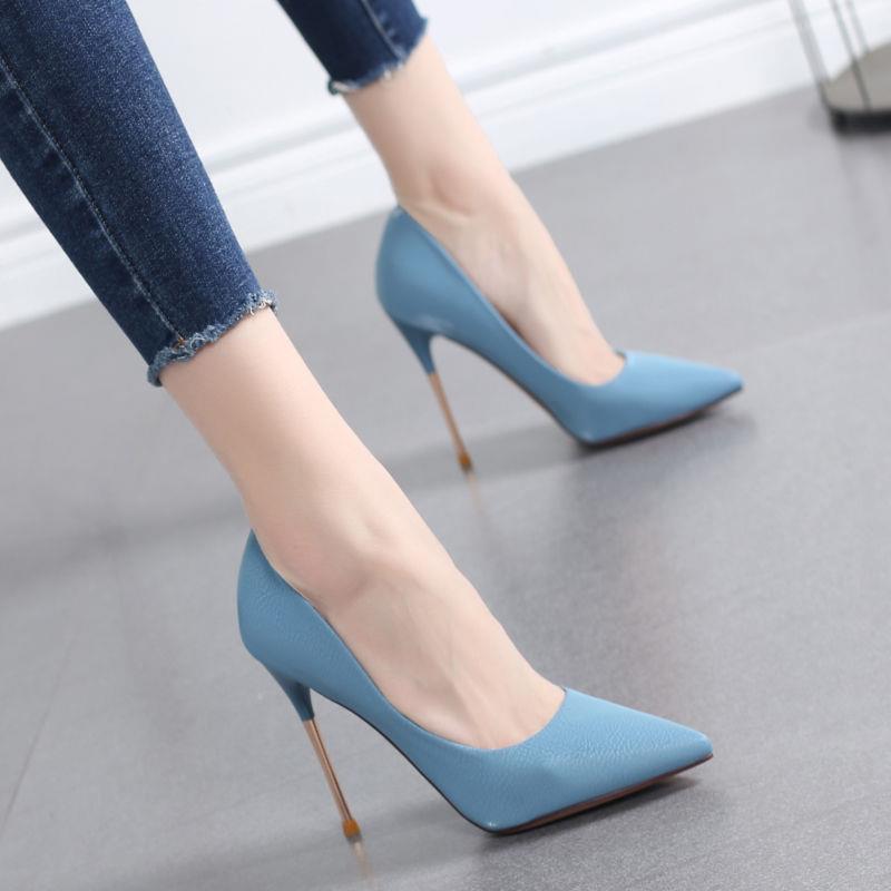 Metal Stiletto Heels