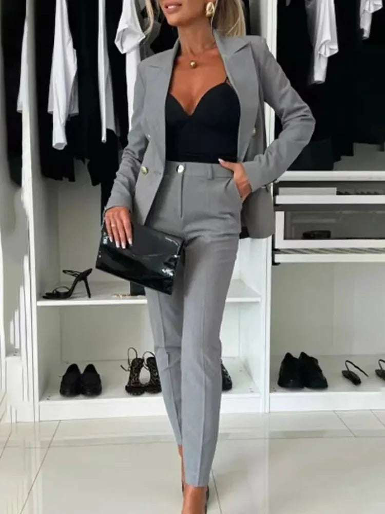 Elegant 2 Piece Pants Suit Set
