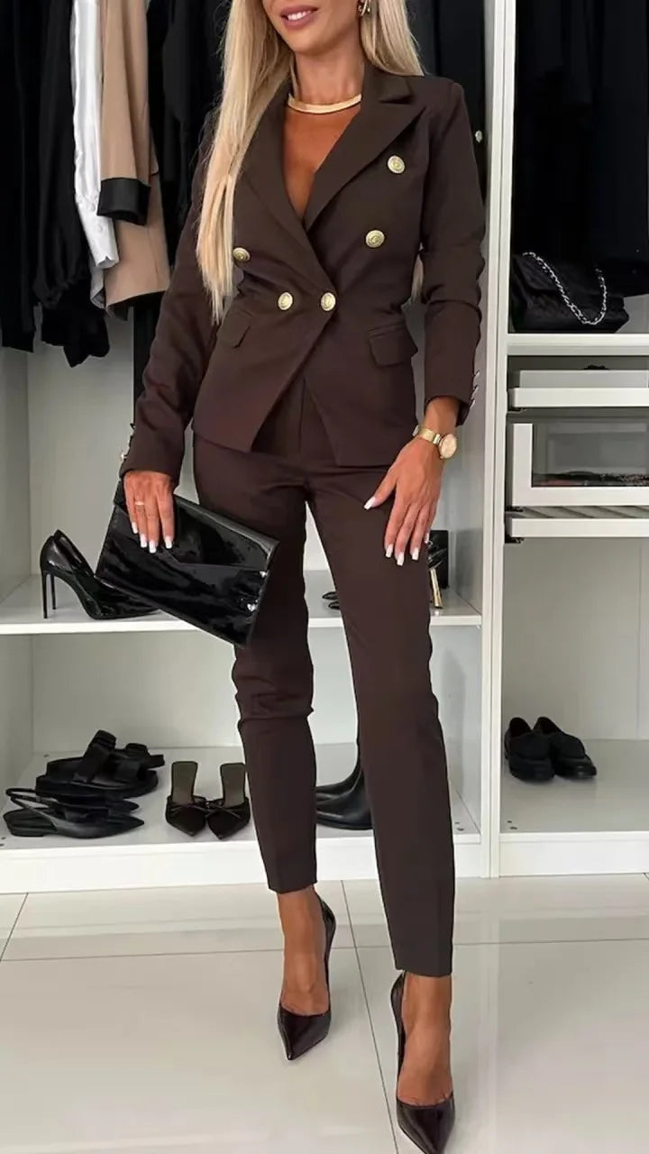 Elegant 2 Piece Pants Suit Set