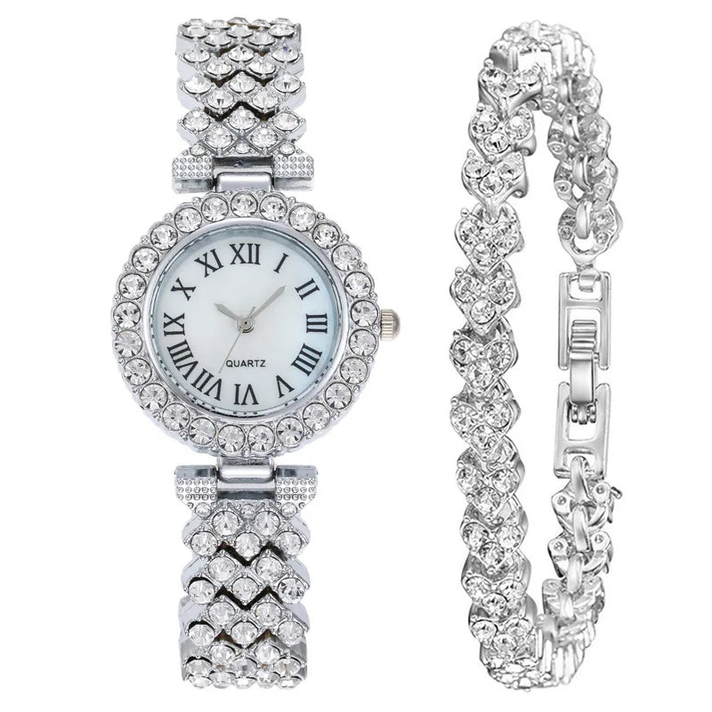 Ladies Luxury Watch and Bracelet set