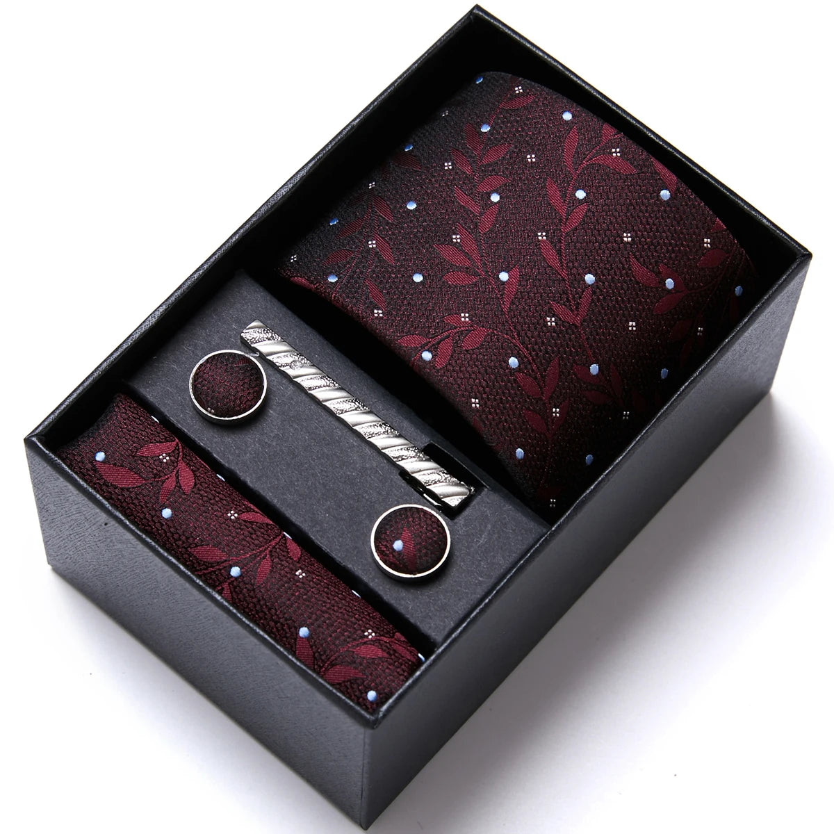 Jacquard Fashion Brand Handkerchief  Cufflink & Necktie