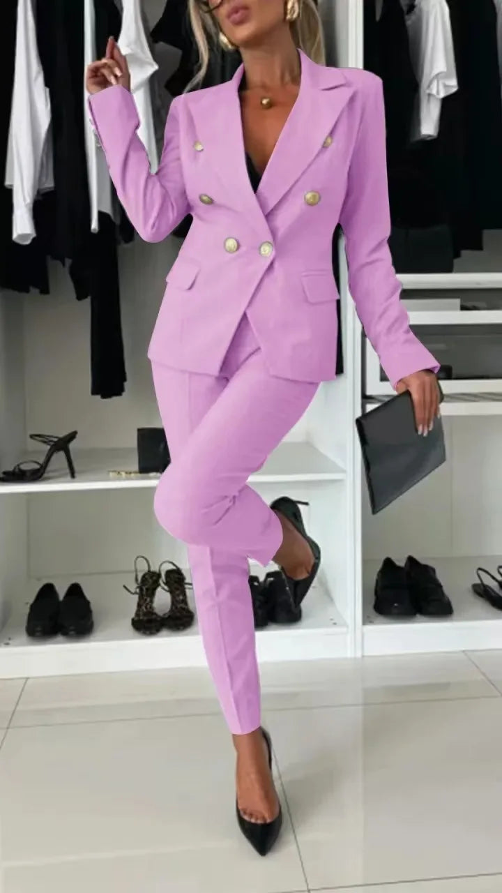 Elegant 2 Piece Pants Suit Set