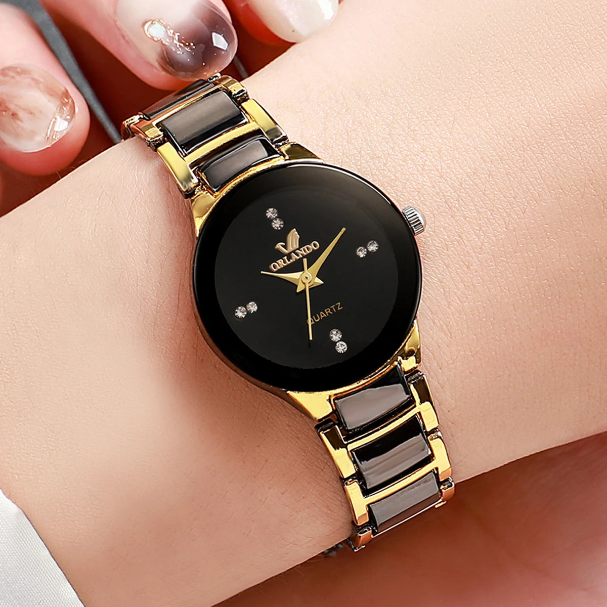 1/2PCS Couple's Fashion Watches Stainless Steel
