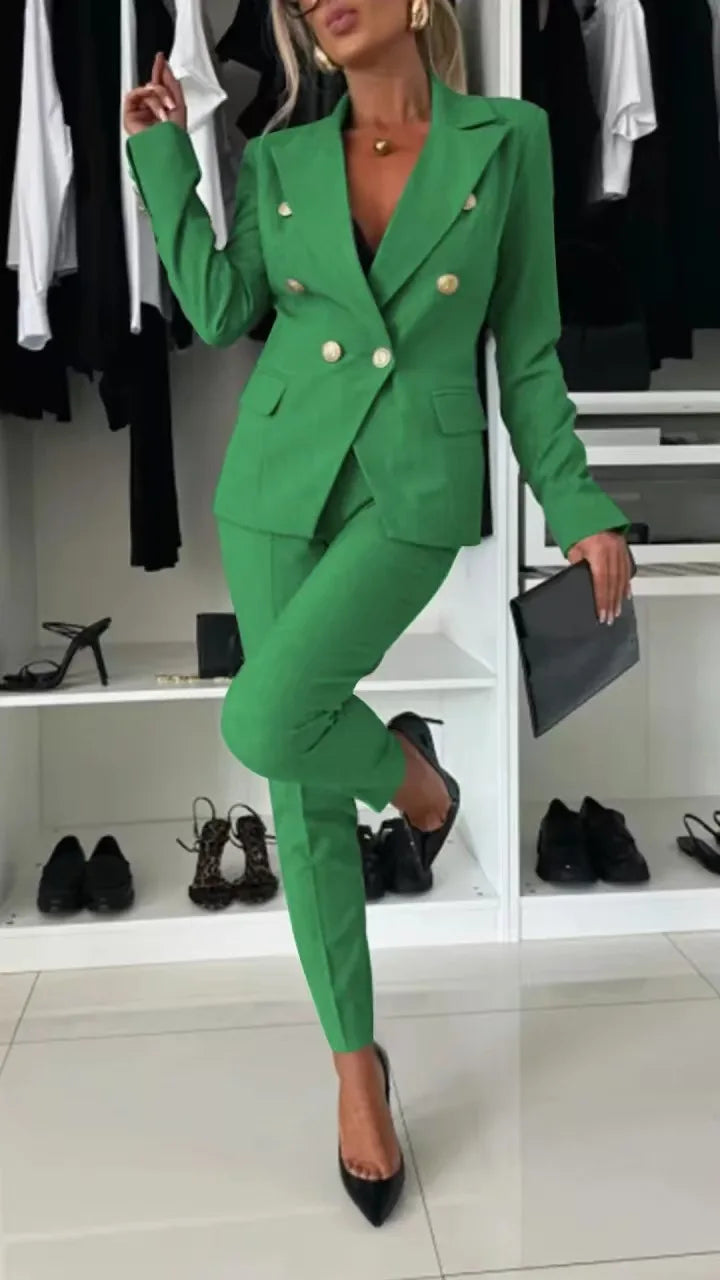 Elegant 2 Piece Pants Suit Set