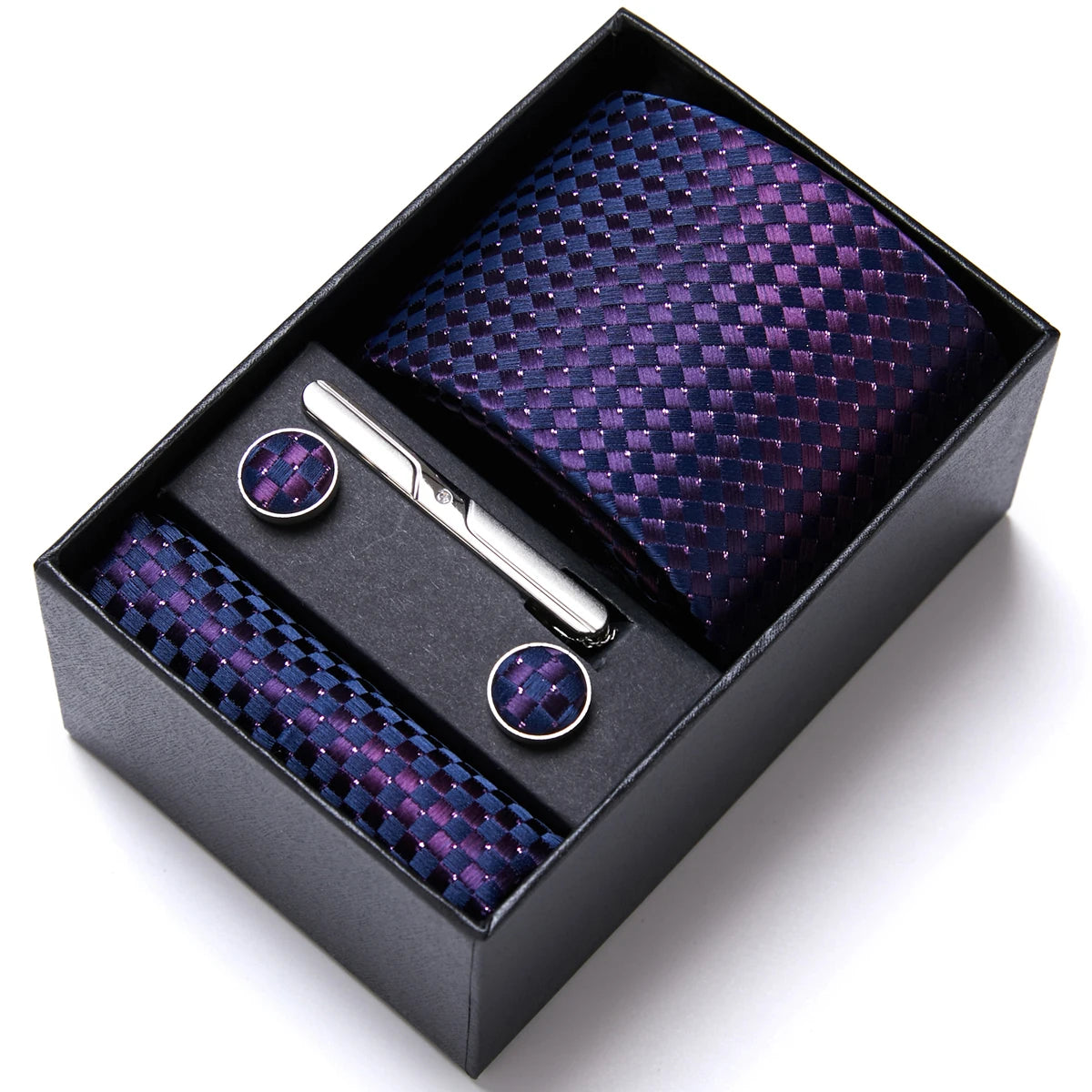 Jacquard Fashion Brand Handkerchief  Cufflink & Necktie