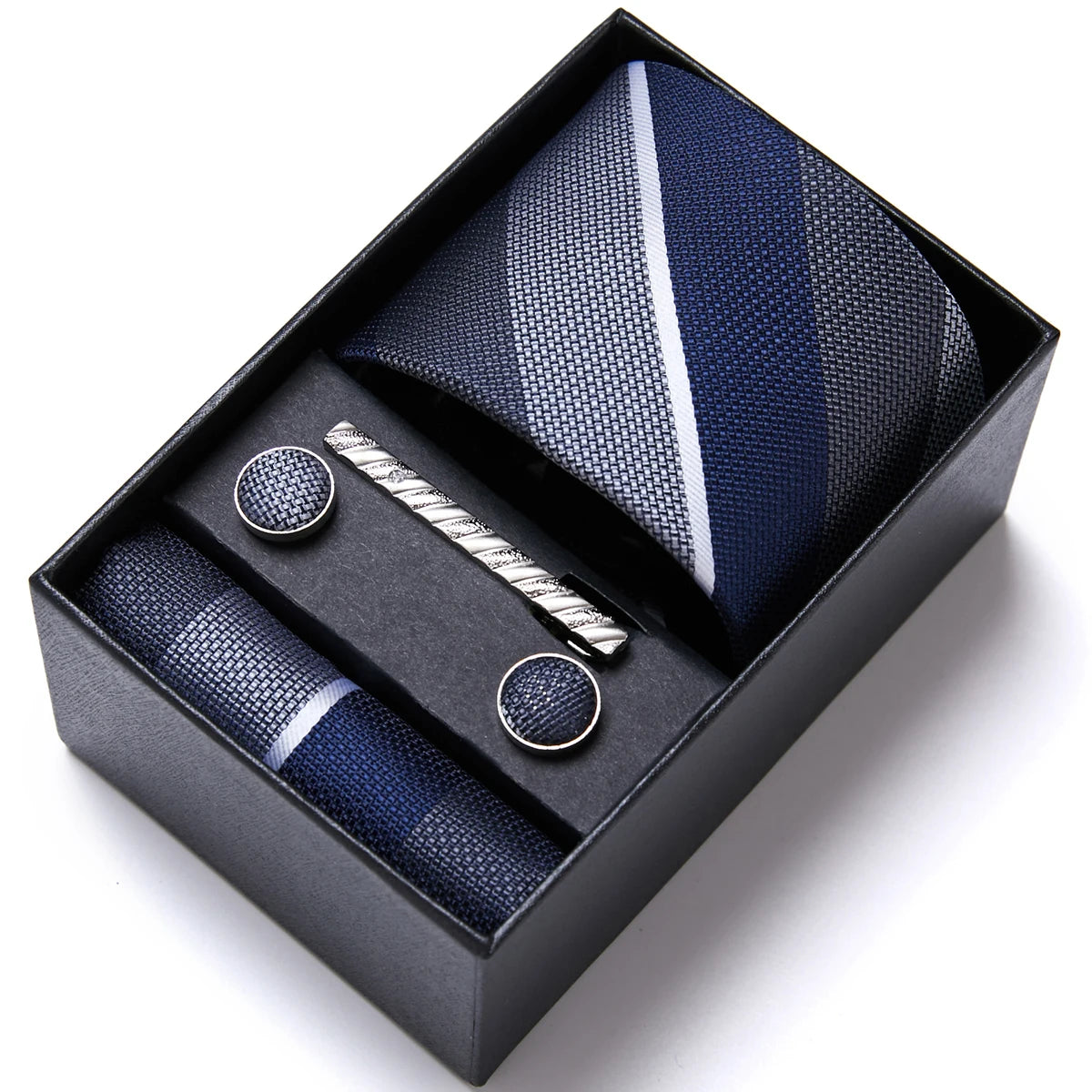 Jacquard Fashion Brand Handkerchief  Cufflink & Necktie