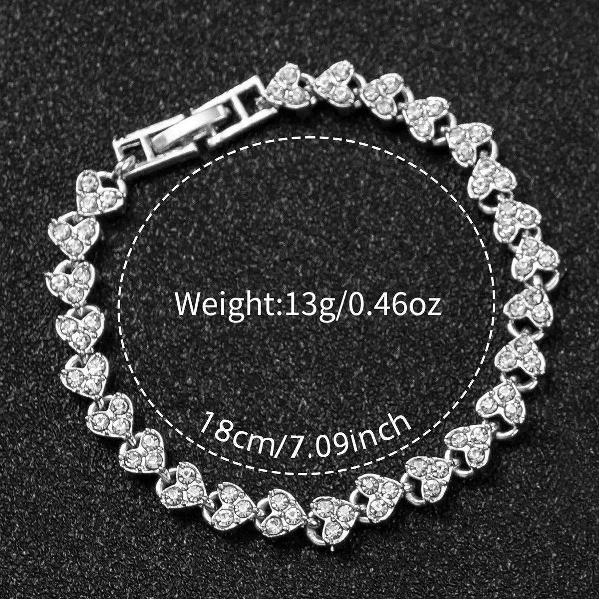 2pcs Women Stainless Steel Band Diamond  Watch and Bracelet Set