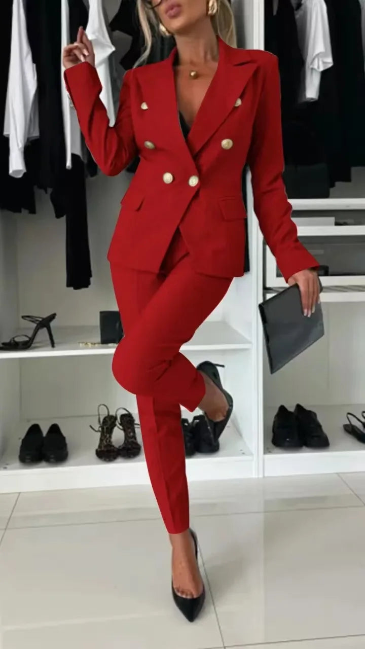Elegant 2 Piece Pants Suit Set