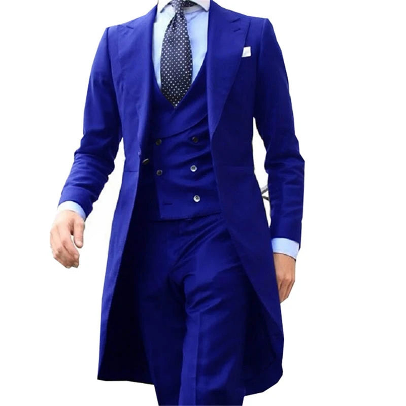 Long Tail Coat 3 Piece  Suit