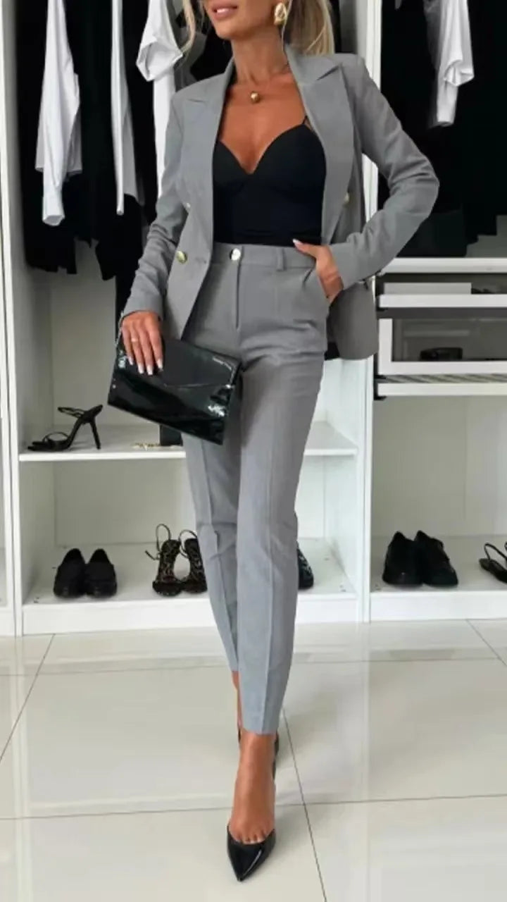 Elegant 2 Piece Pants Suit Set